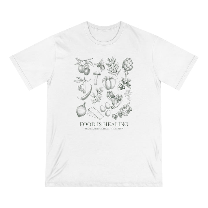 Food Is Healing Unisex 100% Organic Cotton Tee
