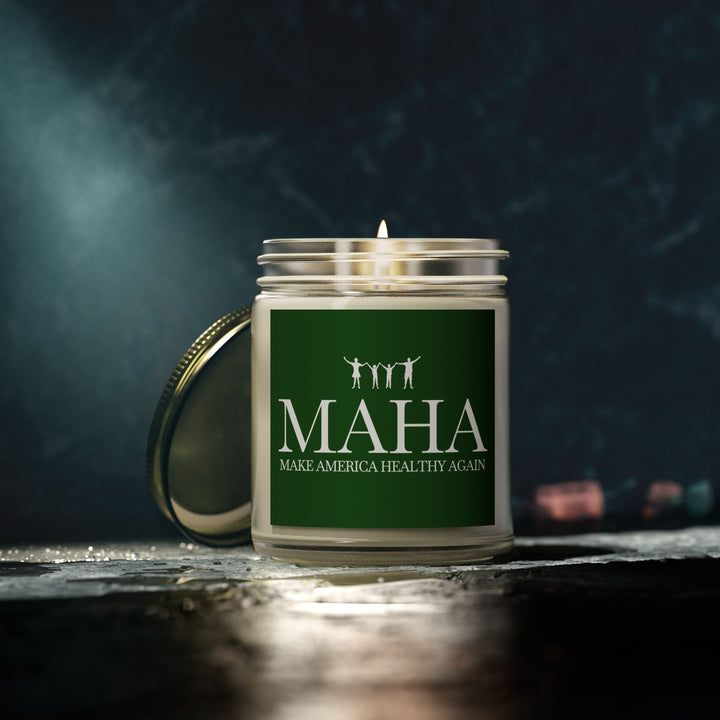 MAHA Action Scented Candle - Coconut Apricot Wax (4oz, 9oz)