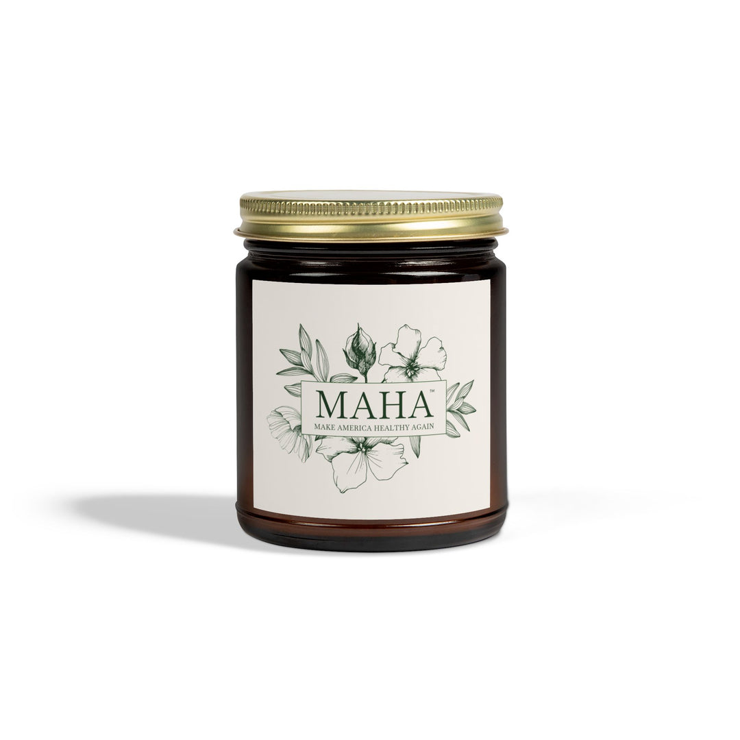 MAHA™ Flowers Scented Coconut Apricot Wax Candles