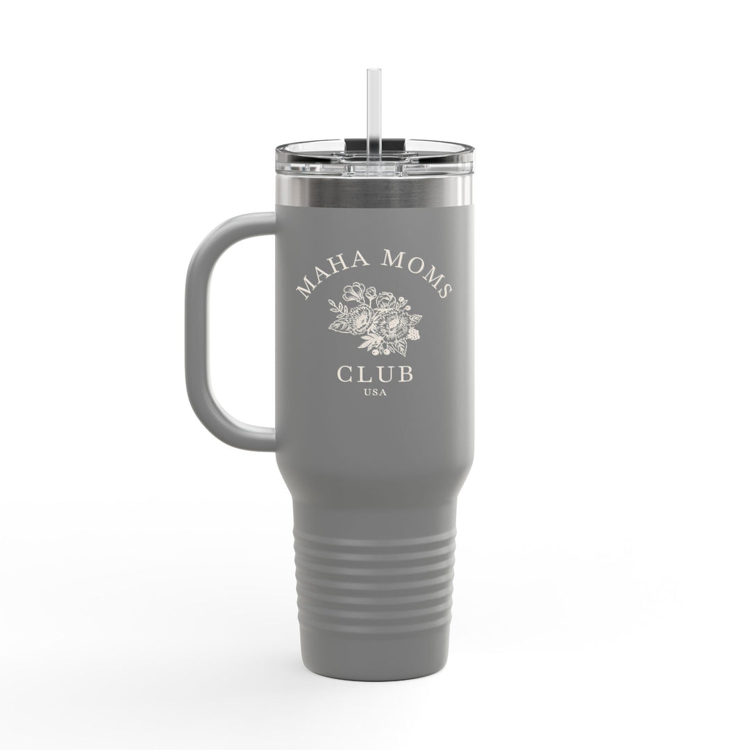 Maha Moms Club Flowers Insulated Travel Mug 40oz
