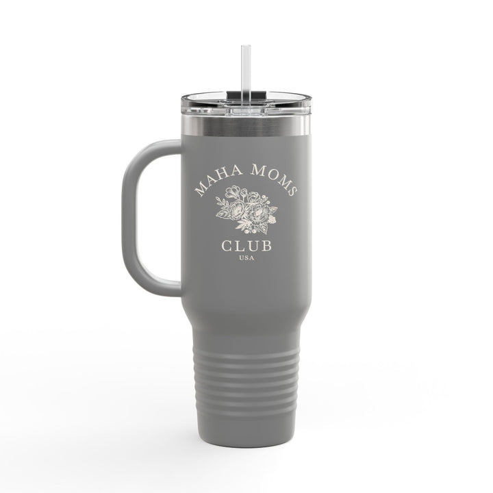 Maha Moms Club Flowers Insulated Travel Mug 40oz