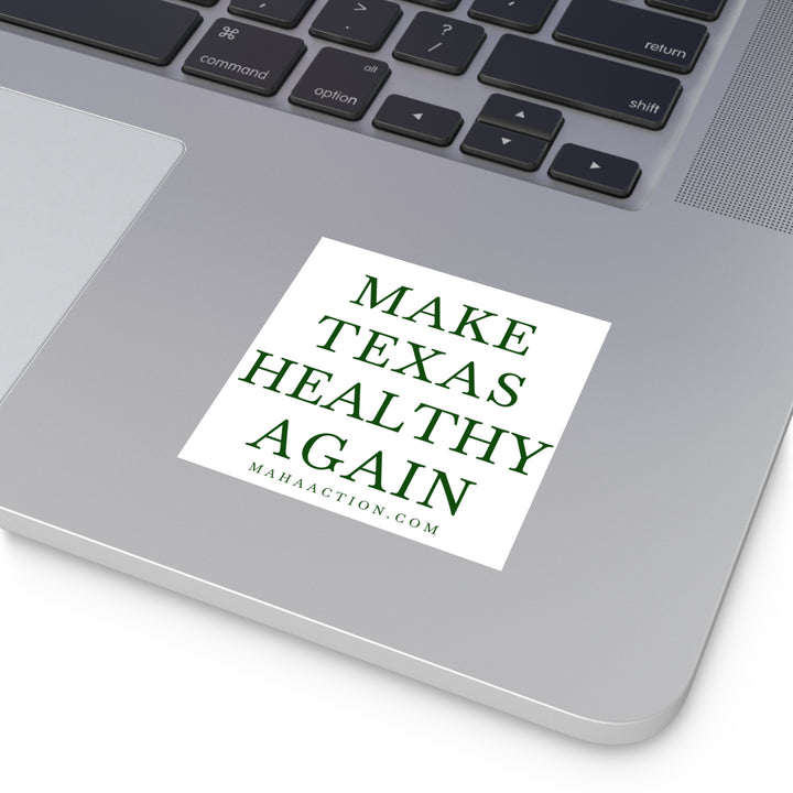 Make Texas Healthy Again Square Sticker-White