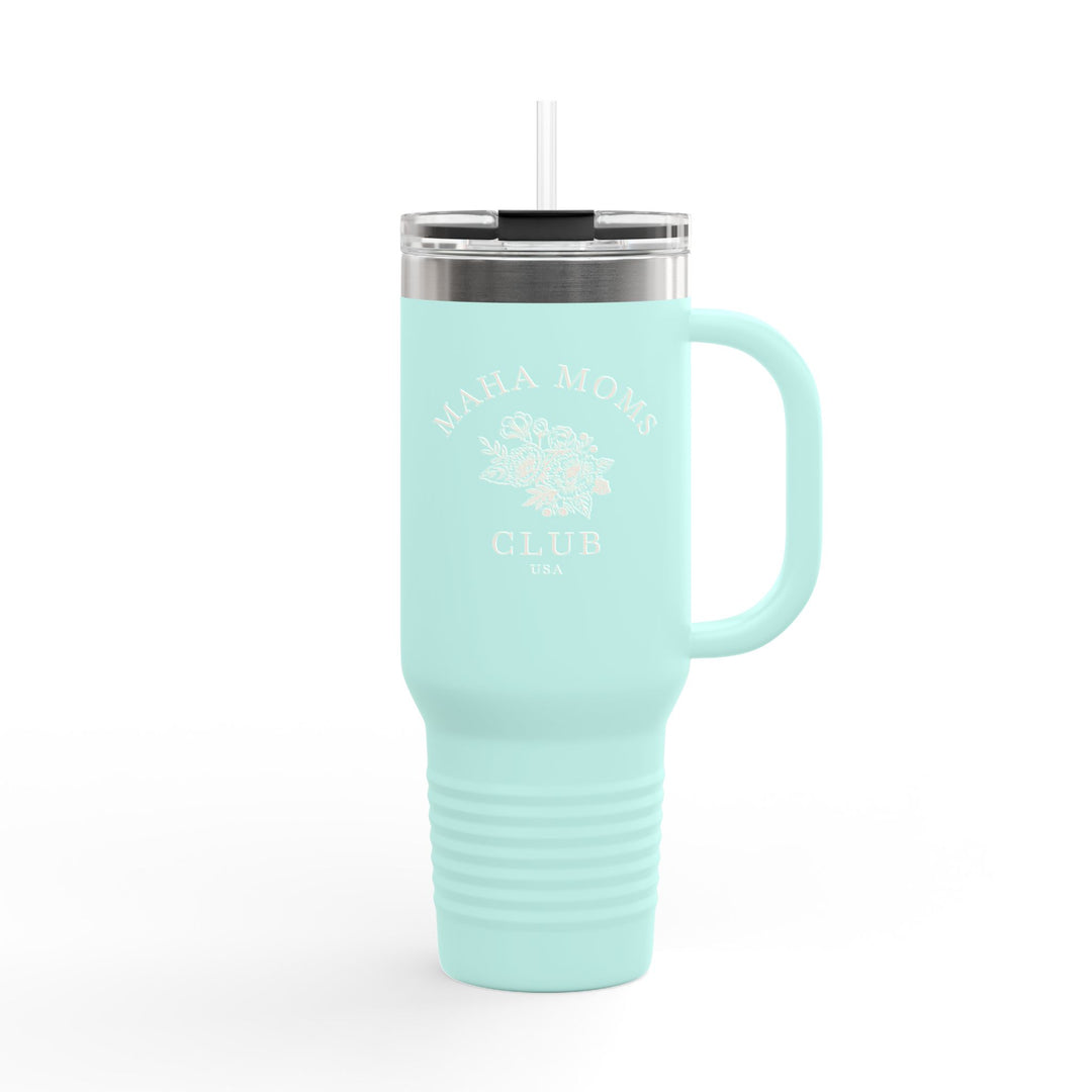 Maha Moms Club Flowers Insulated Travel Mug 40oz