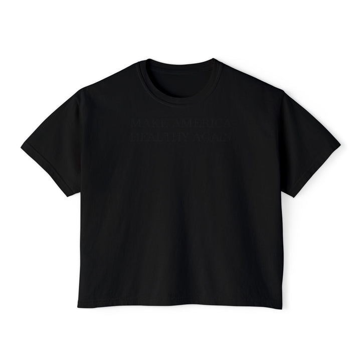 Make America Healthy Again™ Onyx Women’s Boxy Tee