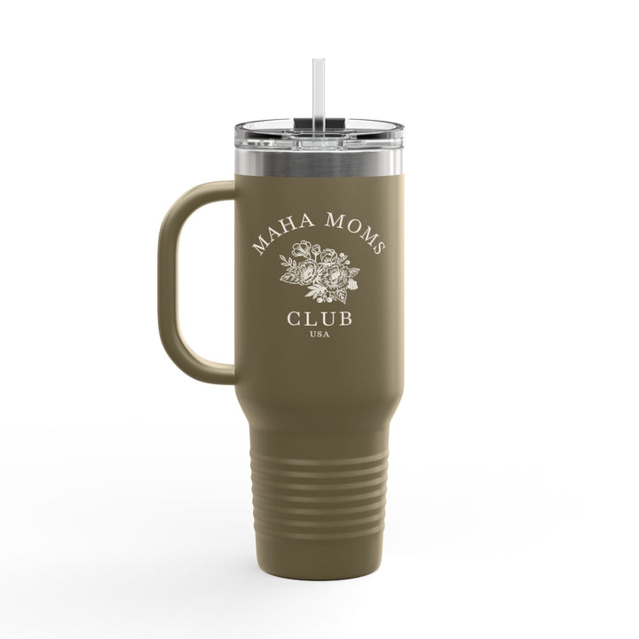 Maha Moms Club Flowers Insulated Travel Mug 40oz