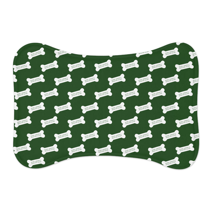 Make America Healthy Again™ Dog Bone Green Pet Feeding Mat