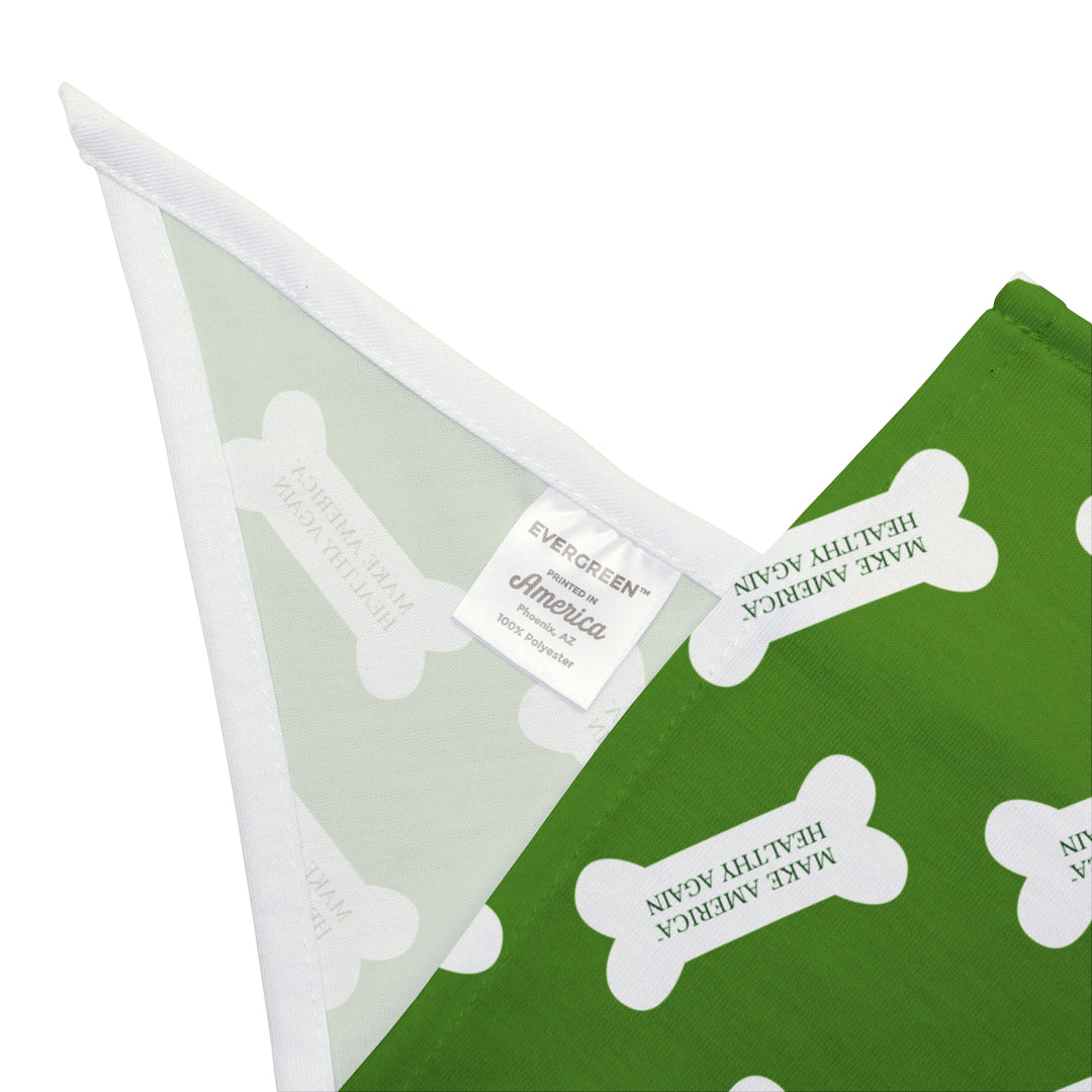 Make America Healthy Again™ Dog Bone Light Green Pet Bandana