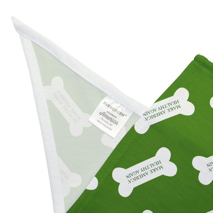 Make America Healthy Again™ Dog Bone Light Green Pet Bandana