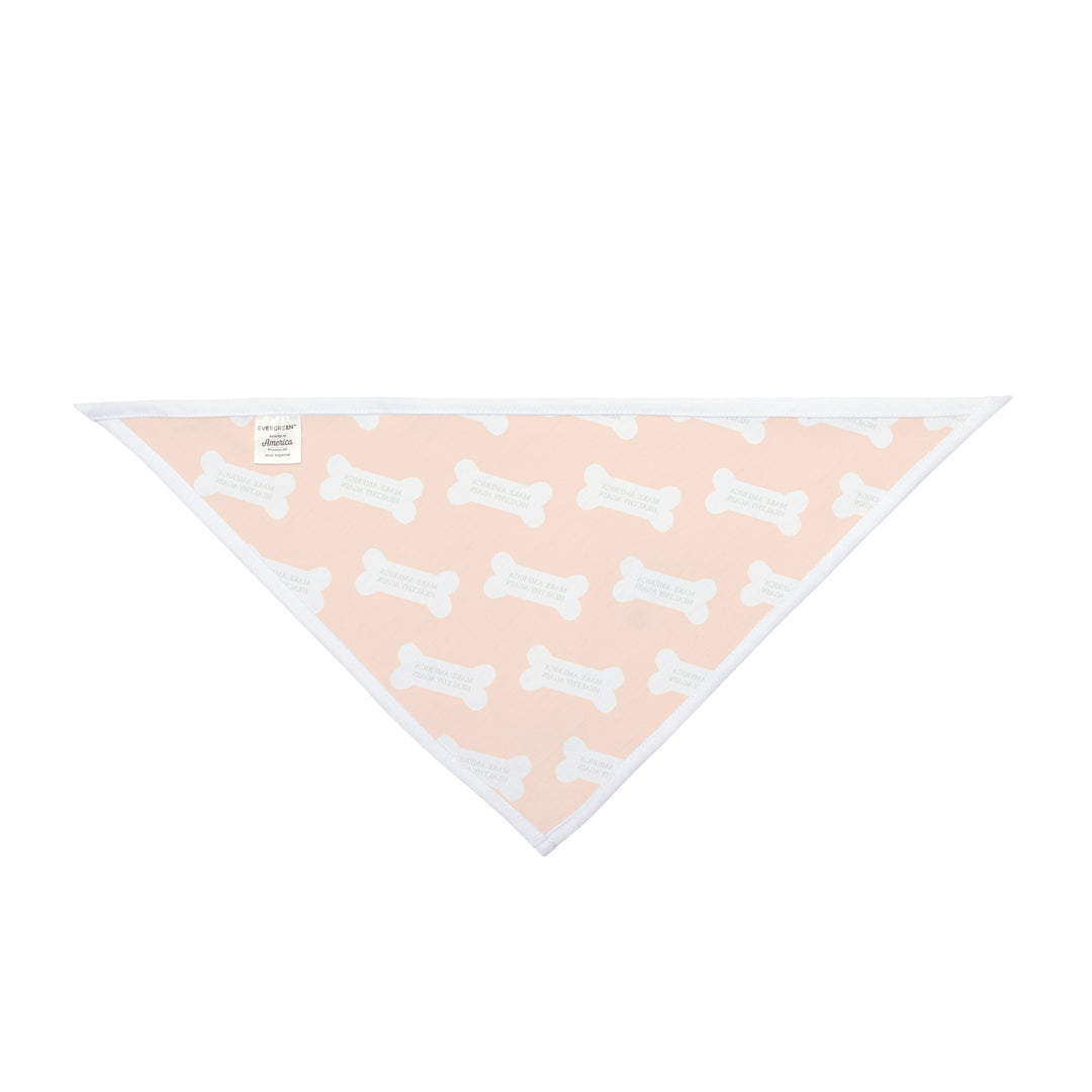 Make America Healthy Again™ Dog Bone Yellow Pet Bandana