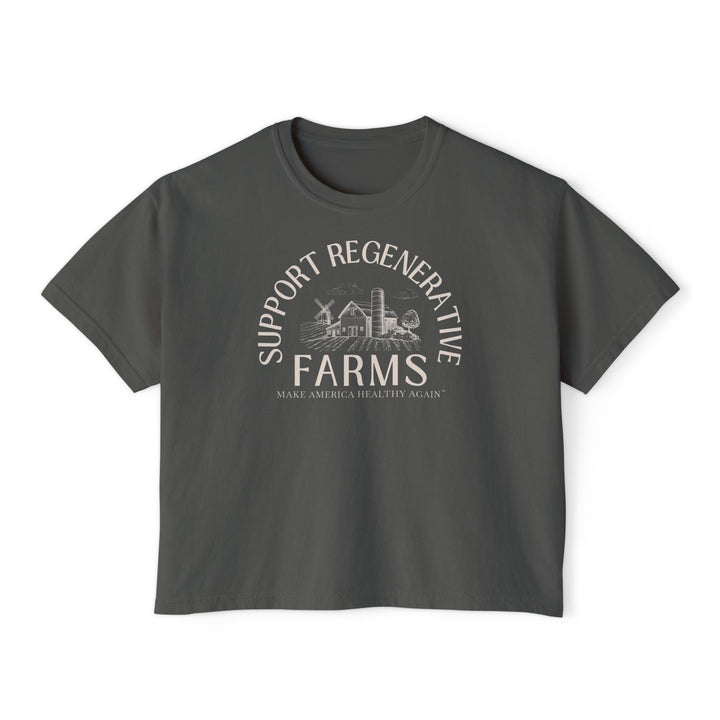 Support Regenerative Farms Women's Boxy Tee