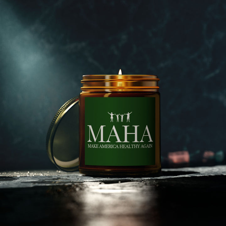 MAHA Action Scented Candle - Coconut Apricot Wax (4oz, 9oz)