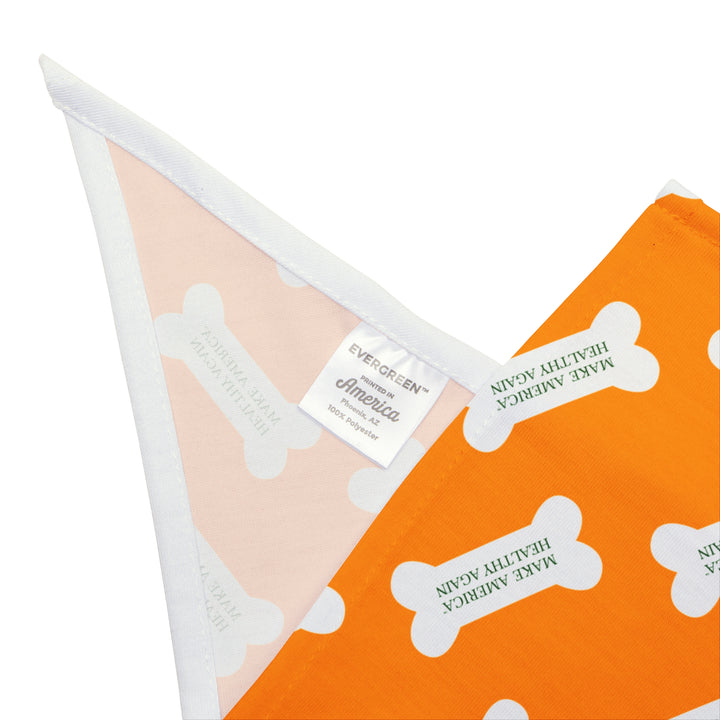 Make America Healthy Again™ Dog Bone Yellow Pet Bandana