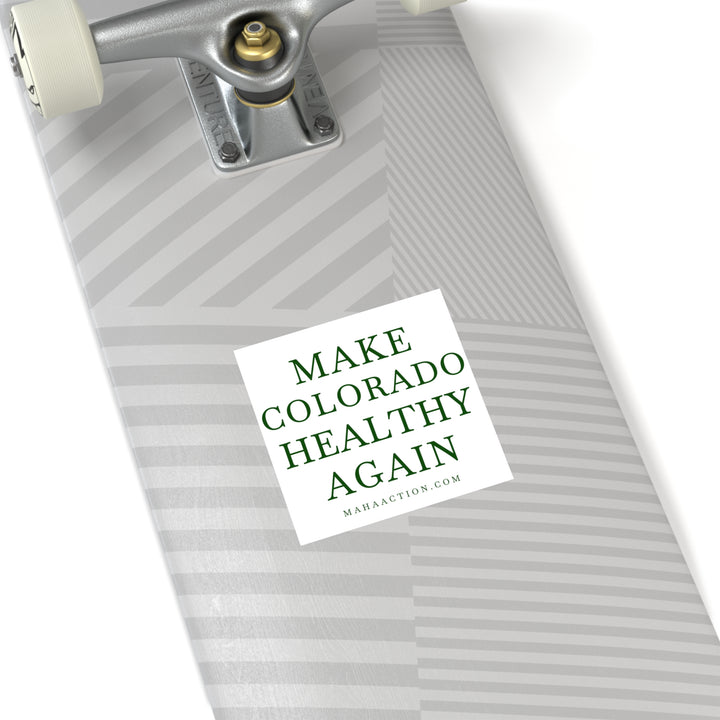 Make Colorado Healthy Again Square Sticker-White