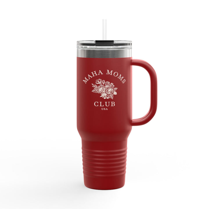 Maha Moms Club Flowers Insulated Travel Mug 40oz