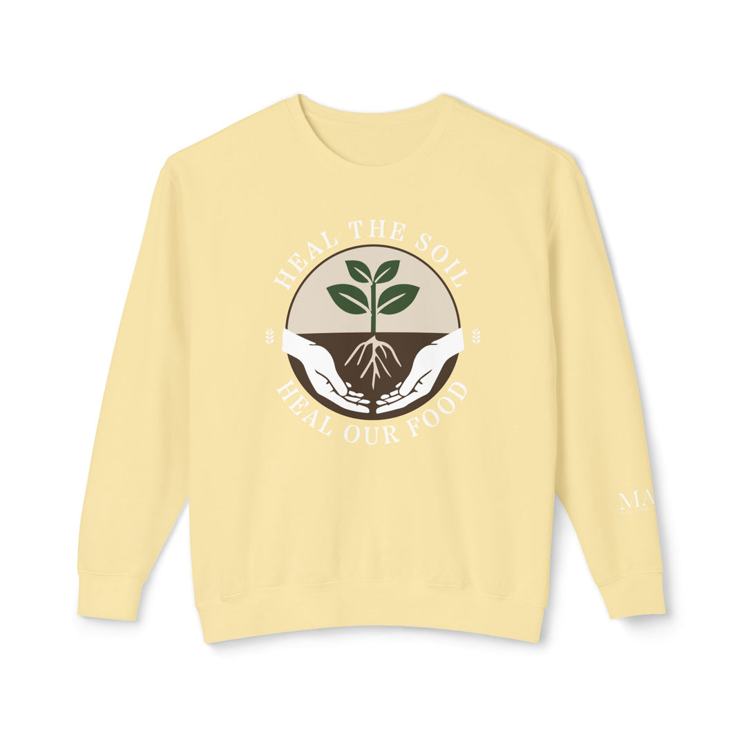 Heal the Soil Unisex Lightweight Crewneck Sweatshirt
