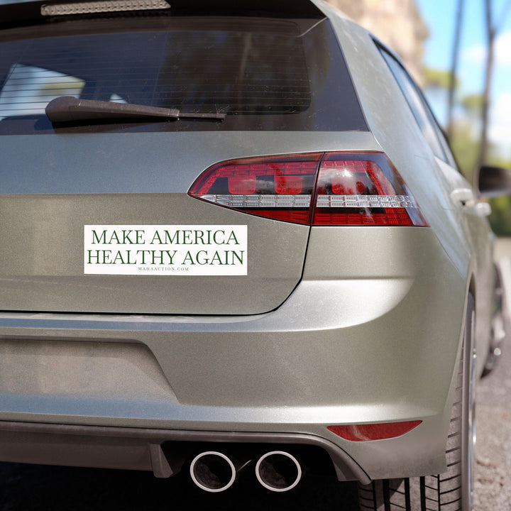 Make America Healthy Again White Car Magnet