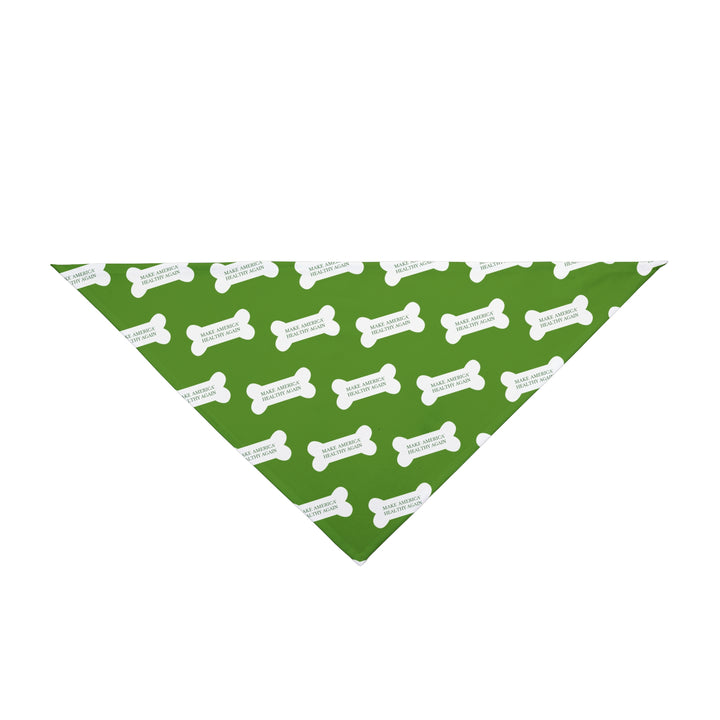 Make America Healthy Again™ Dog Bone Light Green Pet Bandana