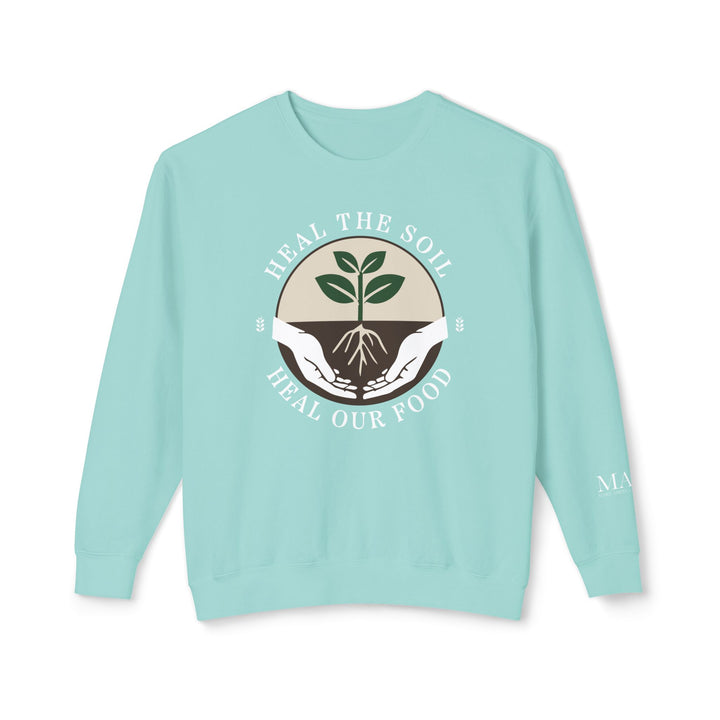 Heal the Soil Unisex Lightweight Crewneck Sweatshirt