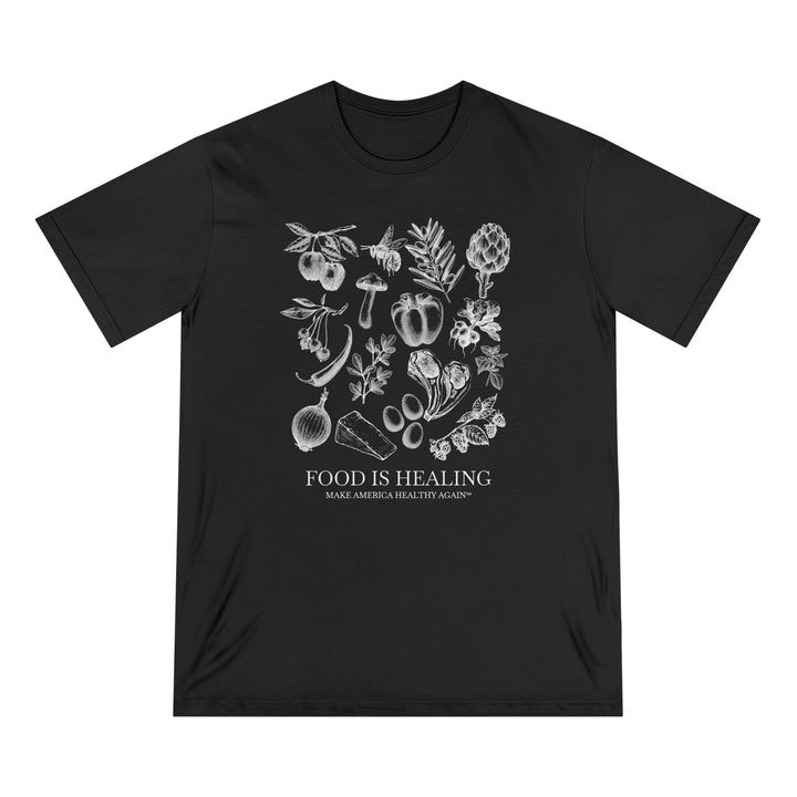 Food Is Healing Unisex 100% Organic Cotton Tee