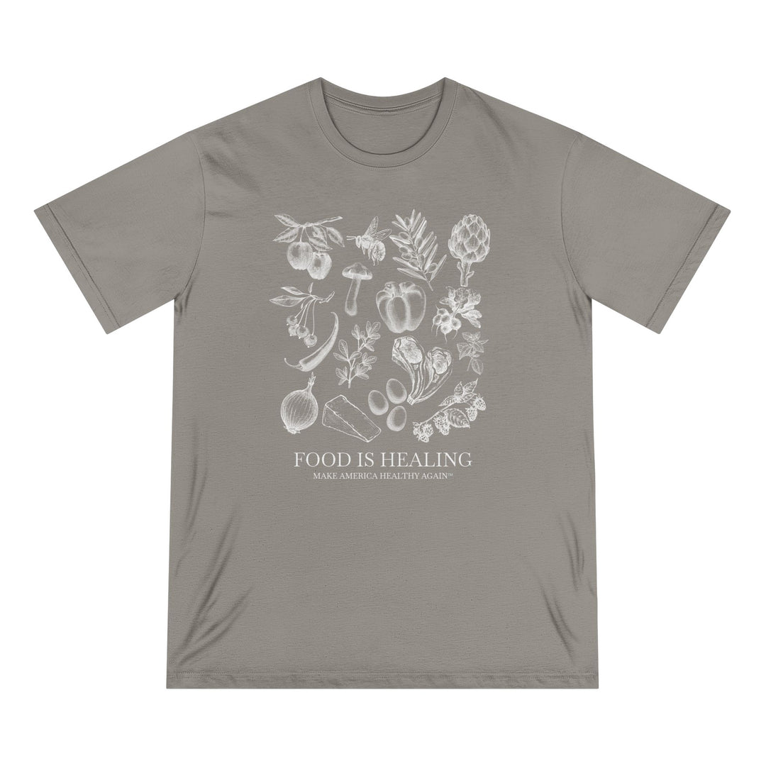 Food Is Healing Unisex 100% Organic Cotton Tee