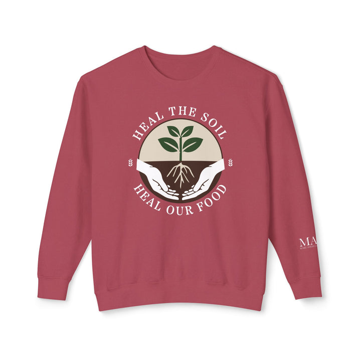 Heal the Soil Unisex Lightweight Crewneck Sweatshirt