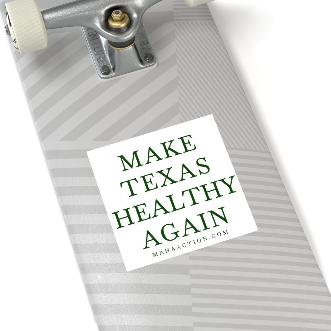 Make Texas Healthy Again Square Sticker-White
