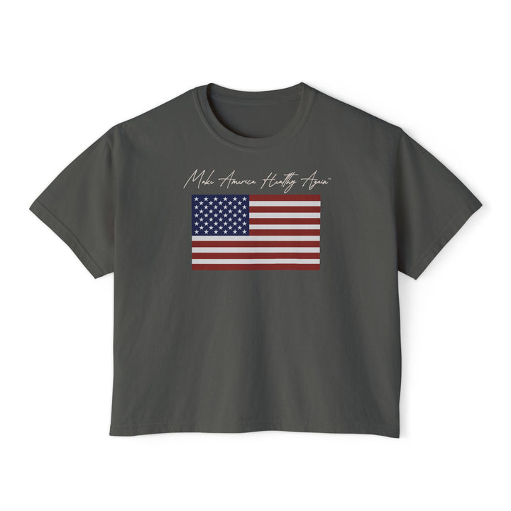 Make America Healthy Again™ Flag Women's Boxy Tee