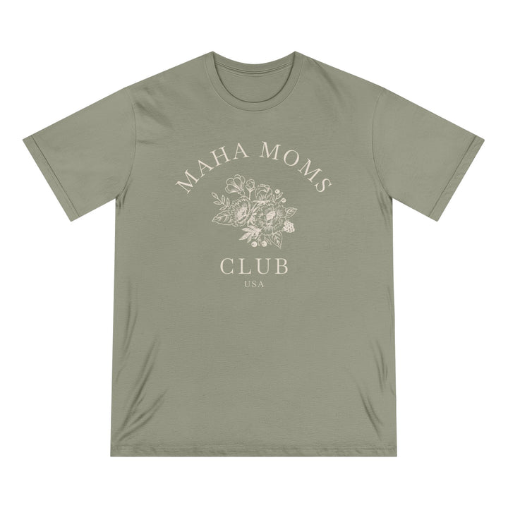 MAHA™ Moms Club Flowers 100% Organic Cotton Tee