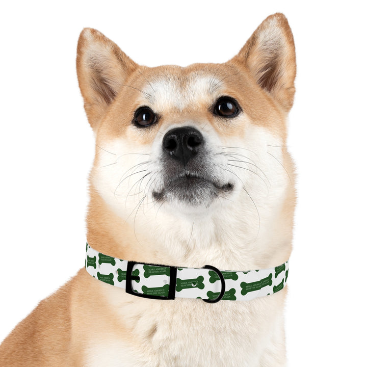 Make America Healthy Again™ Dog Bone White Pet Collar