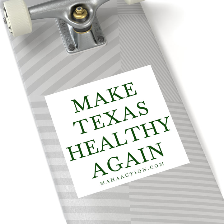 Make Texas Healthy Again Square Sticker-White