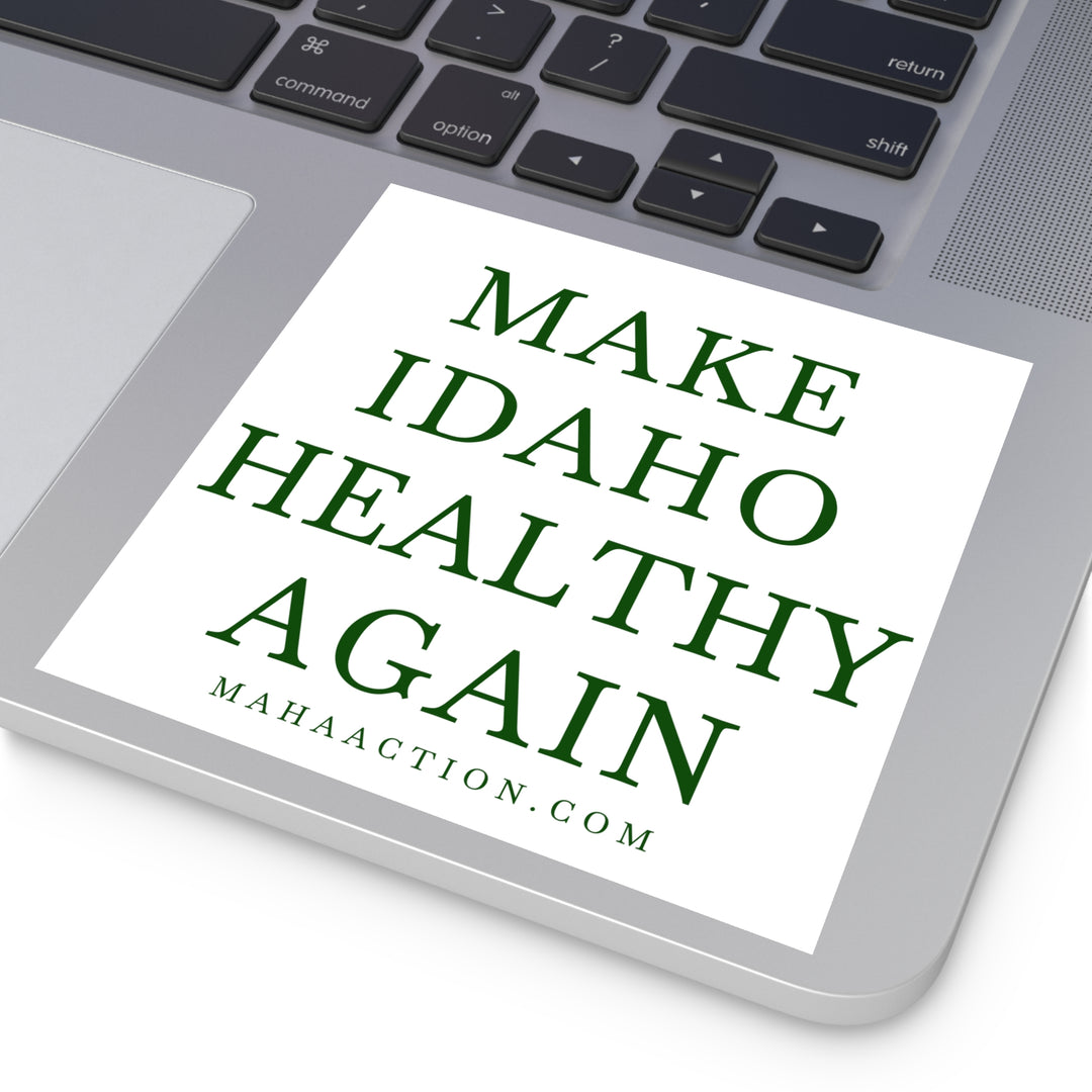 Make Idaho Healthy Again Square Sticker-White