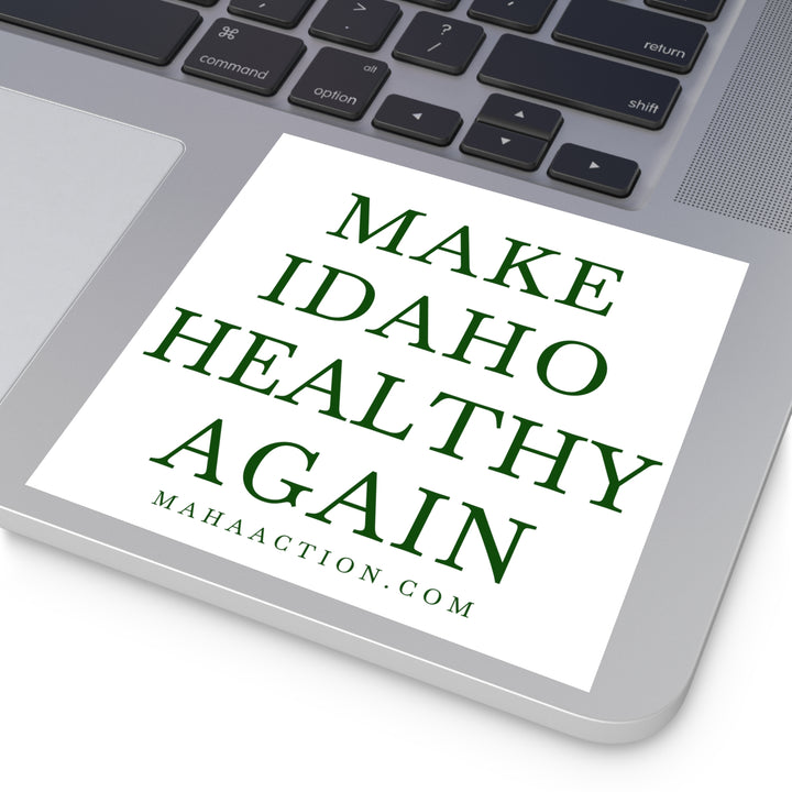 Make Idaho Healthy Again Square Sticker-White