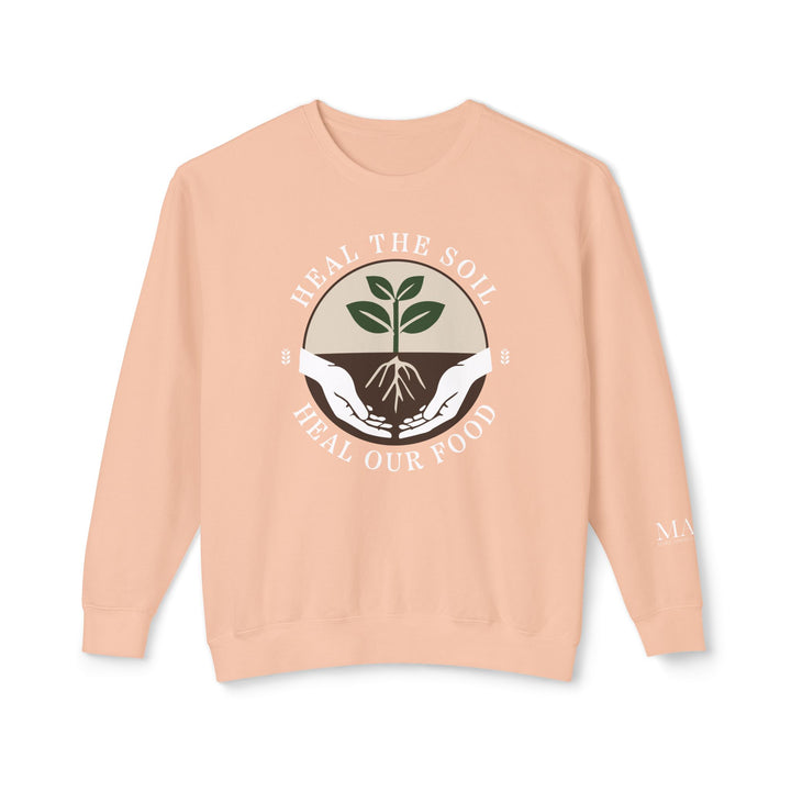 Heal the Soil Unisex Lightweight Crewneck Sweatshirt