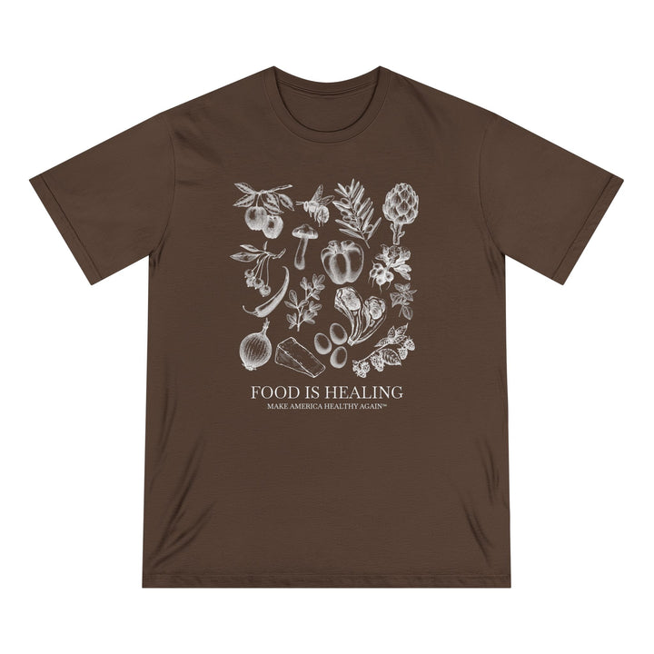 Food Is Healing Unisex 100% Organic Cotton Tee