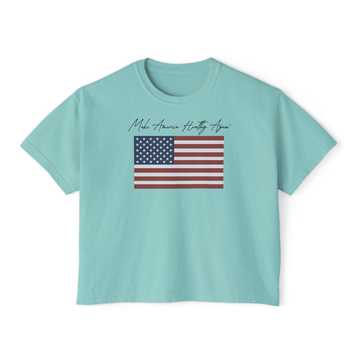 Make America Healthy Again™ Flag Women's Boxy Tee