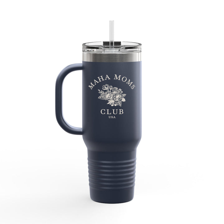 Maha Moms Club Flowers Insulated Travel Mug 40oz