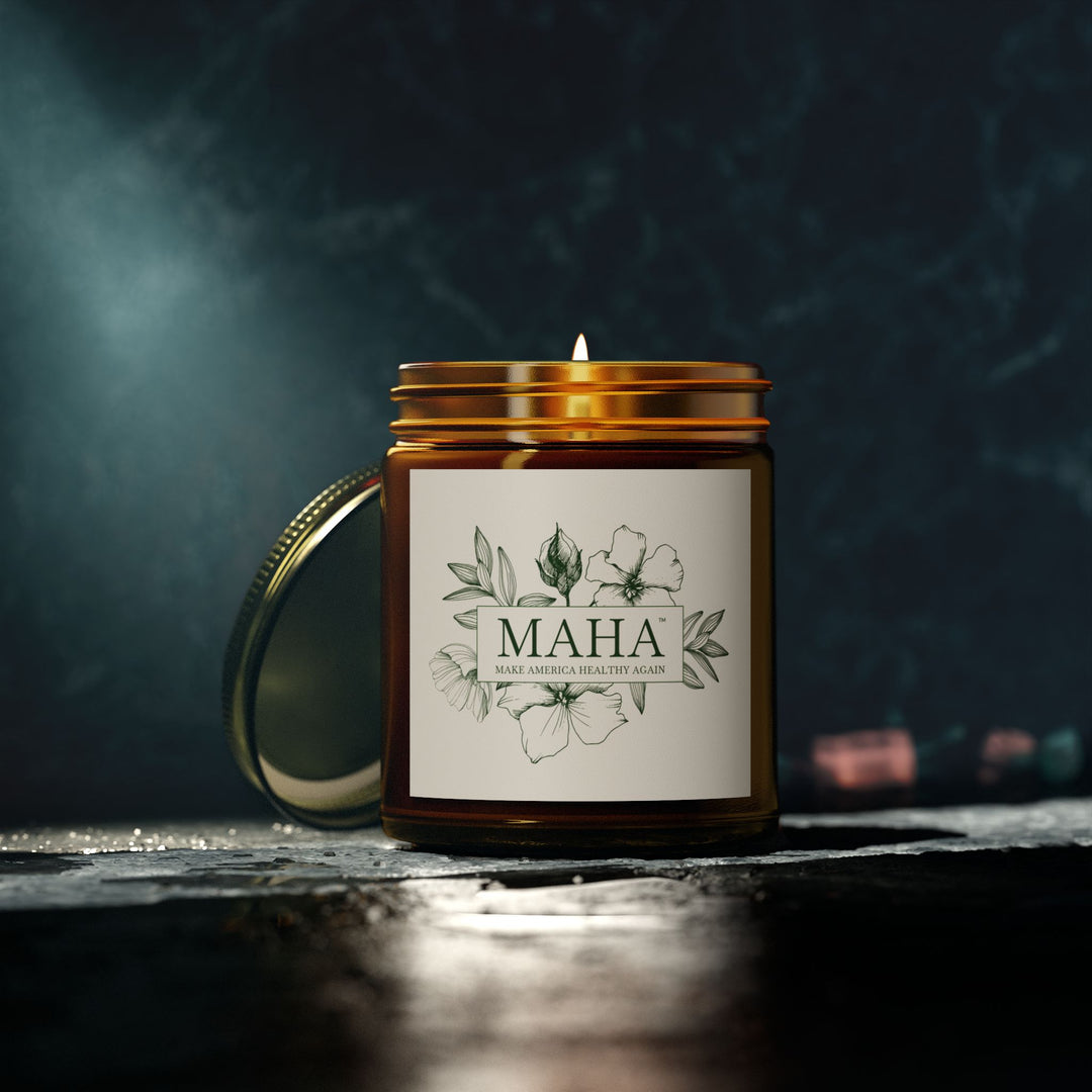 MAHA™ Flowers Scented Coconut Apricot Wax Candles