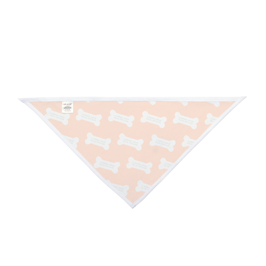 Make America Healthy Again™ Dog Bone Yellow Pet Bandana