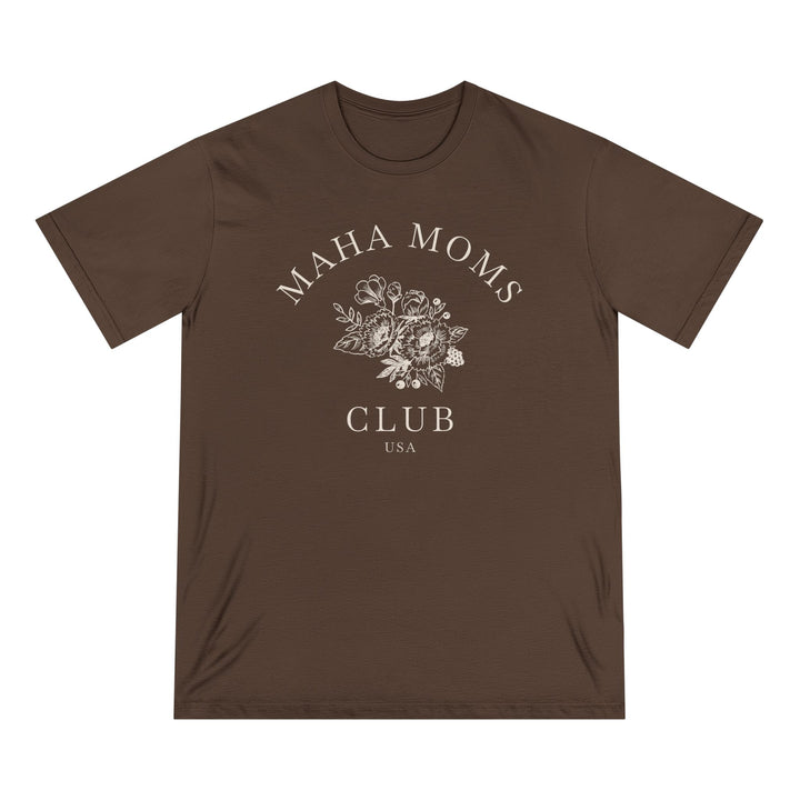MAHA™ Moms Club Flowers 100% Organic Cotton Tee