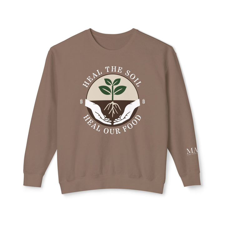 Heal the Soil Unisex Lightweight Crewneck Sweatshirt