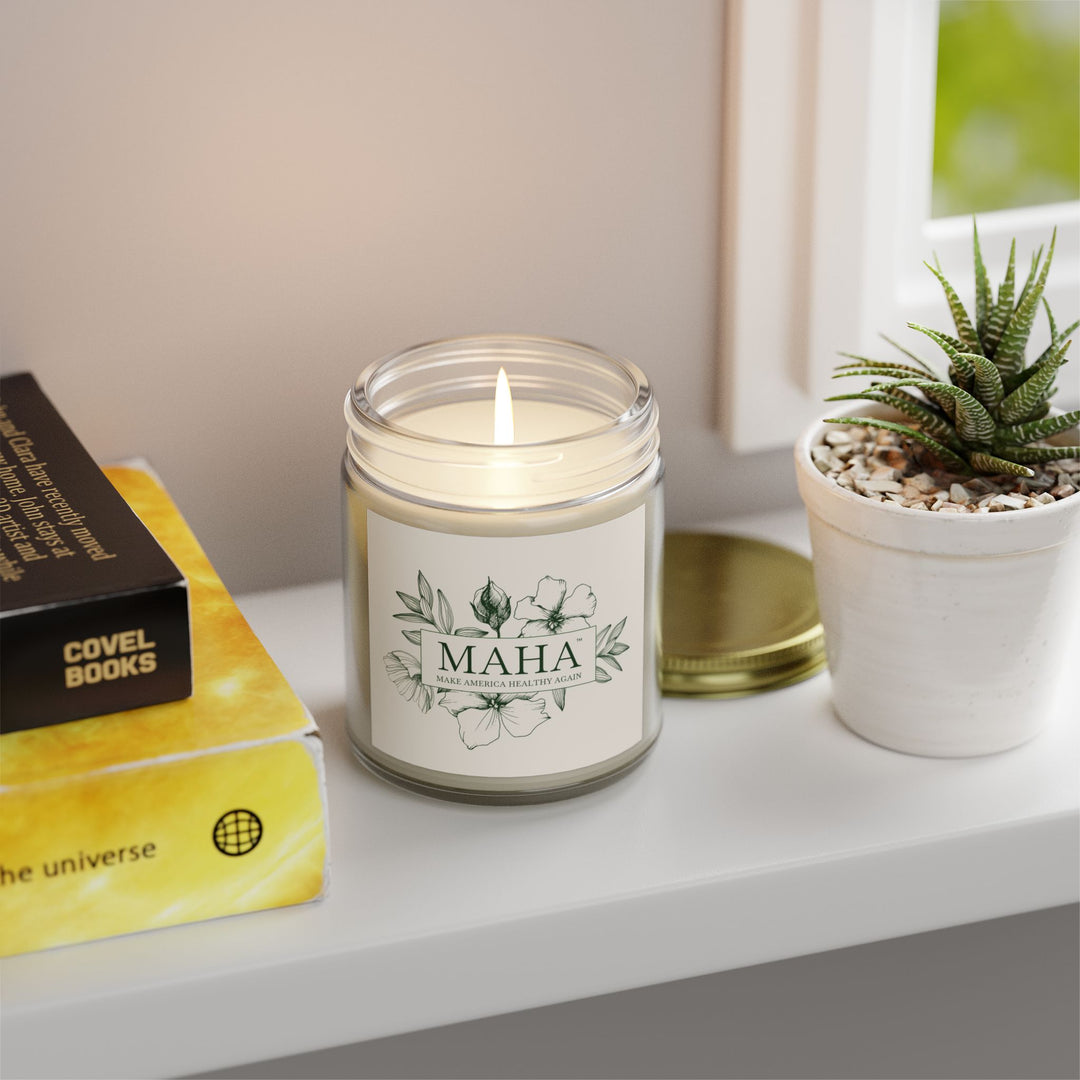 MAHA™ Flowers Scented Coconut Apricot Wax Candles