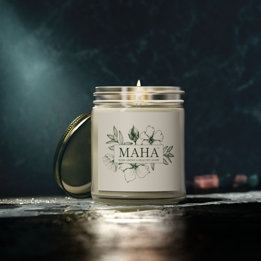 MAHA™ Flowers Scented Coconut Apricot Wax Candles