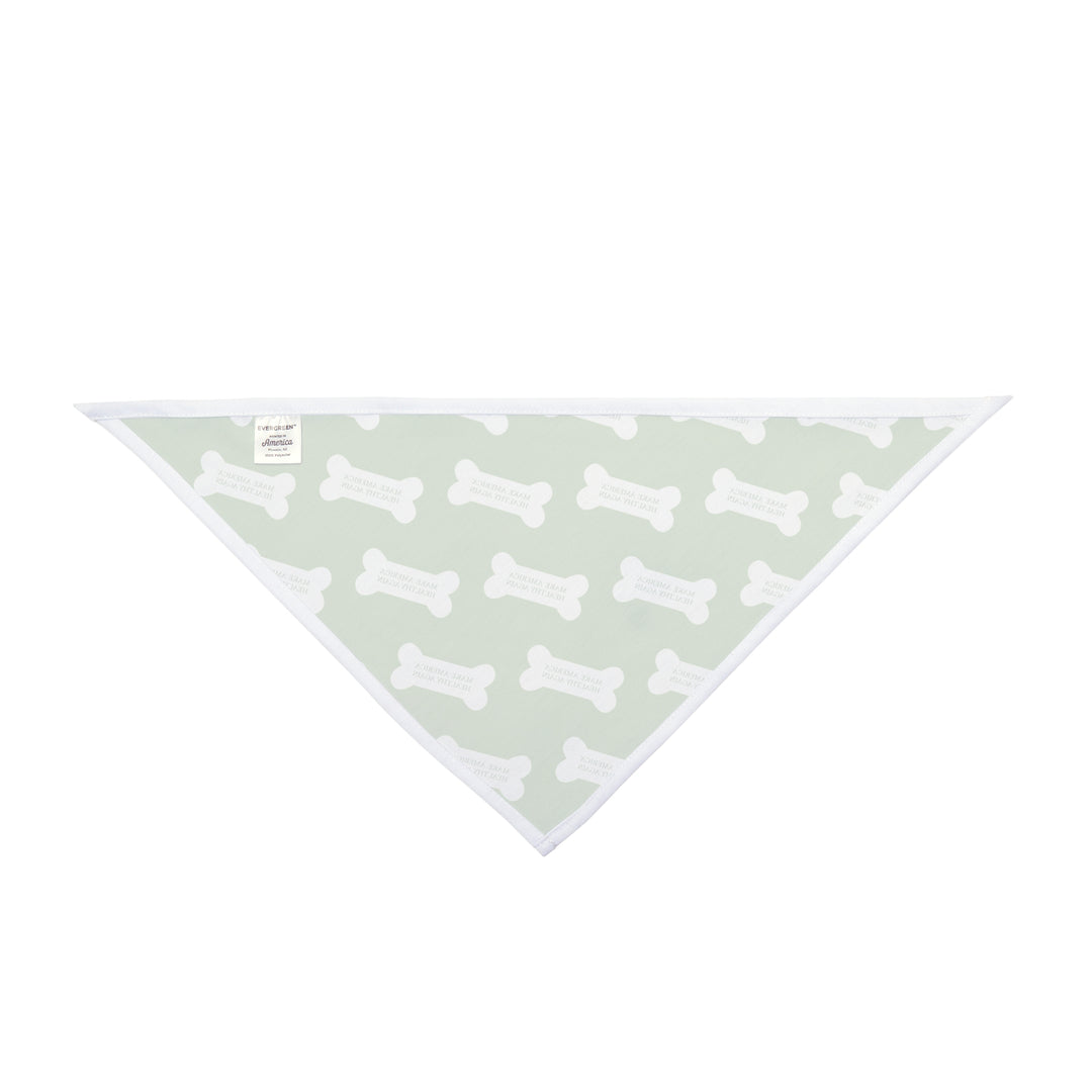 Make America Healthy Again™ Dog Bone Light Green Pet Bandana