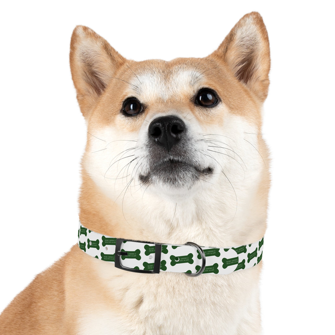 Make America Healthy Again™ Dog Bone White Pet Collar