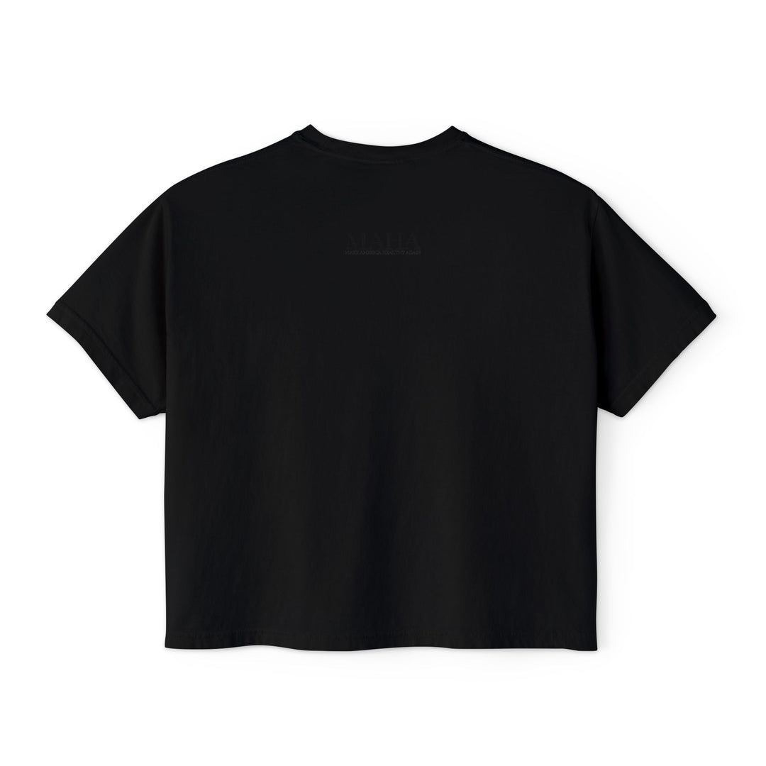 Make America Healthy Again™ Onyx Women’s Boxy Tee
