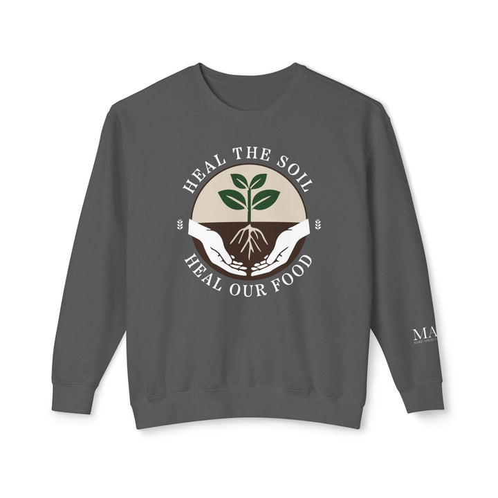 Heal the Soil Unisex Lightweight Crewneck Sweatshirt