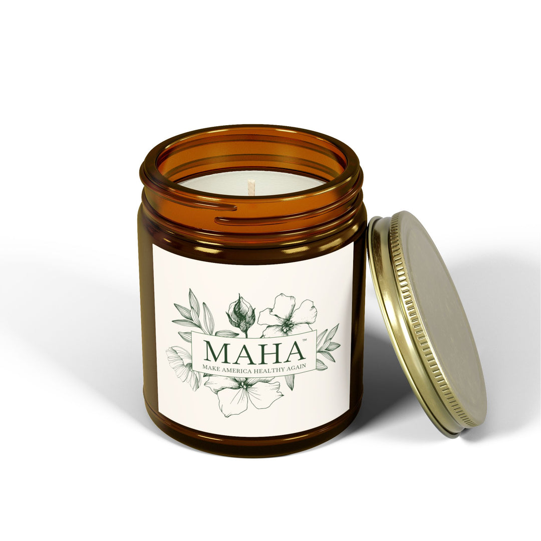 MAHA™ Flowers Scented Coconut Apricot Wax Candles
