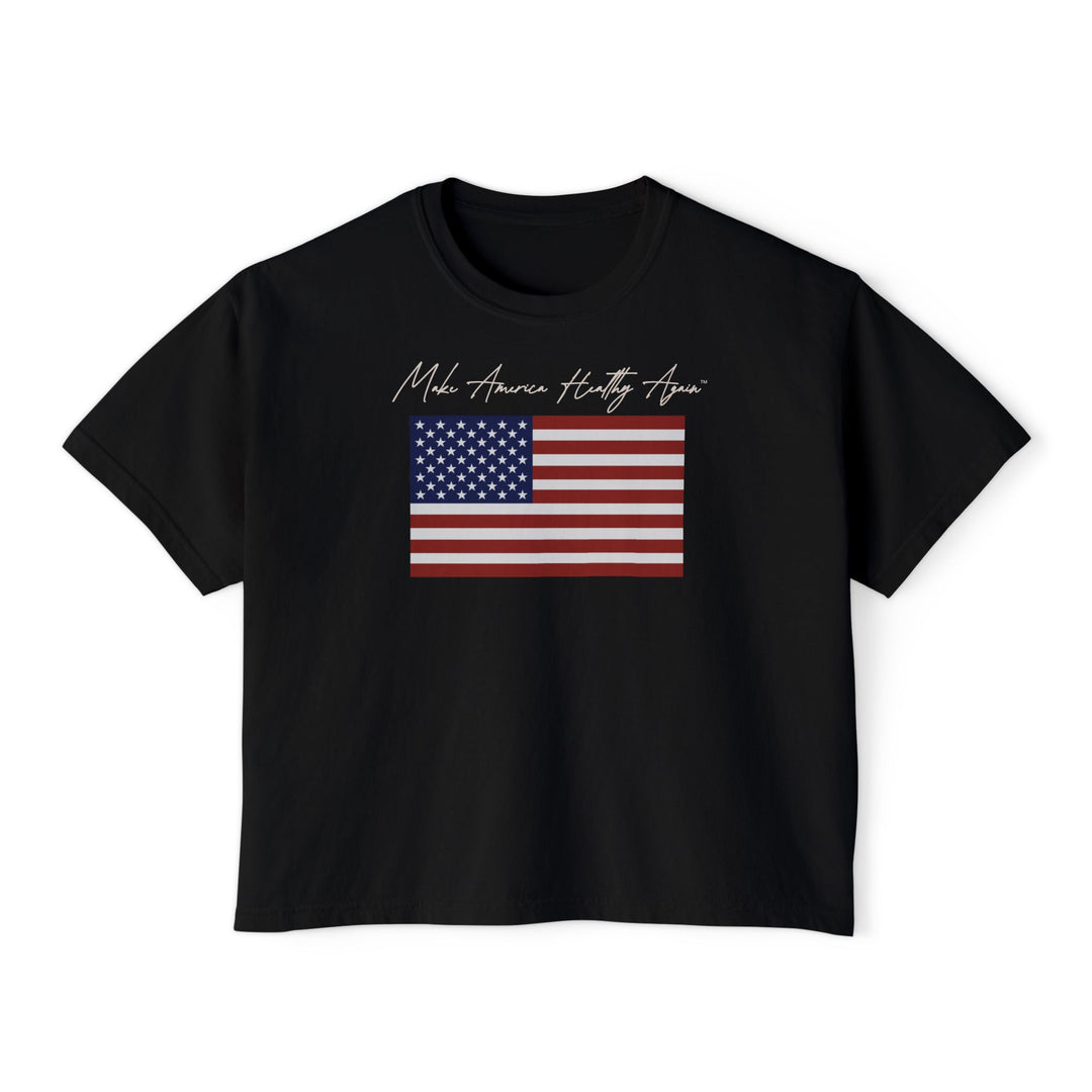 Make America Healthy Again™ Flag Women's Boxy Tee