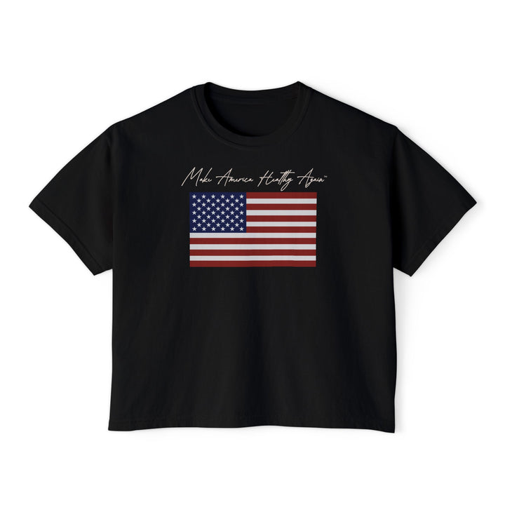 Make America Healthy Again™ Flag Women's Boxy Tee