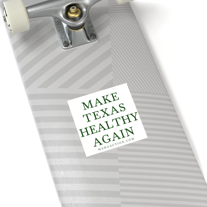 Make Texas Healthy Again Square Sticker-White